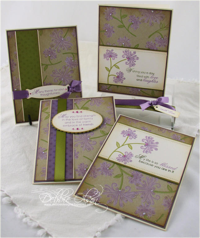 Heartfelt Basics Individual Cards from Card Set<br />
<br />
Stamps: Heartfelt Basics, Spiral...