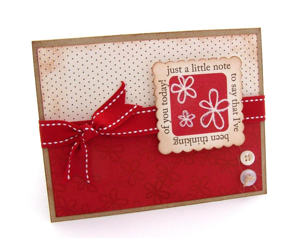 Stamps- Out of the Box <br />
Ink- Pure Poppy, Black, Caramel Dye Ink <br />
Cardstock/Paper-...