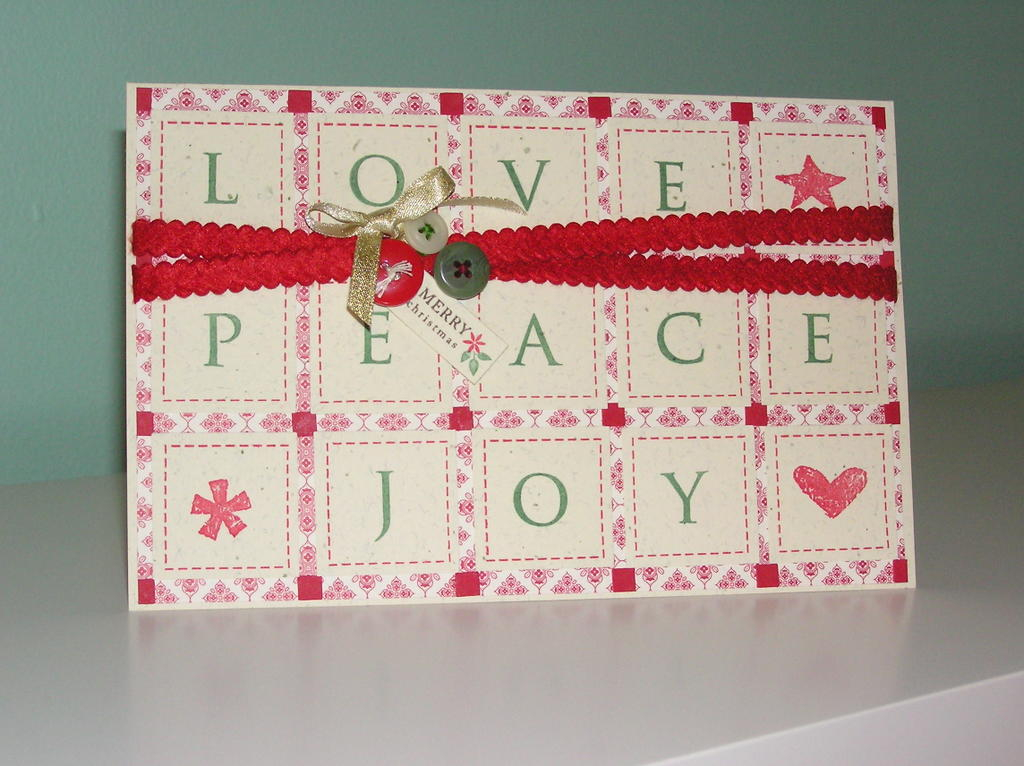 Christmas Quilt Card, by Janelle Hayes