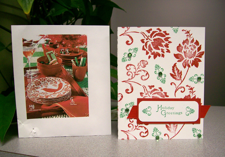 Stamps used:  Ornate Flowers (The Paper Studio), small flourish from Boxes, Bags, &amp; Tags,...