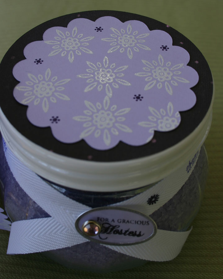 Bath Salts Gift Set - lid closeup<br />
For instructions and supply list, go to my blog...