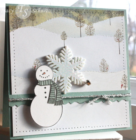Simple Christmas card featuring Made of Snow. More info on my blog here:...