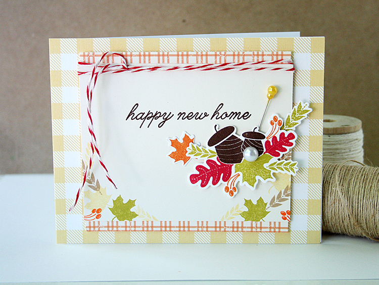 STAMPS: Keep It Simple: Home, Quilted: Autumn<br />
INK: Simply Chartreuse, Harvest Gold, Pure...