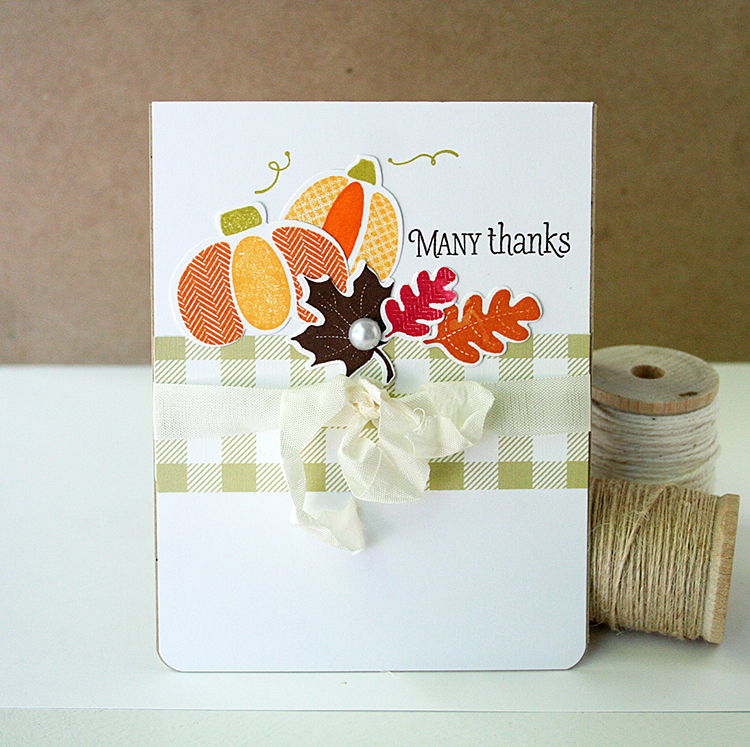 STAMPS: Quilted: Autumn, Pumpkin Patch<br />
INK: Canyon Clay, Summer Sunrise, Orange Zest<br...