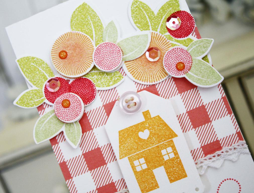 Papertrey Ink Supplies Used:<br />
Stamps:<br />
Fall Florals, Keep it Simple:  Home, Tucked...