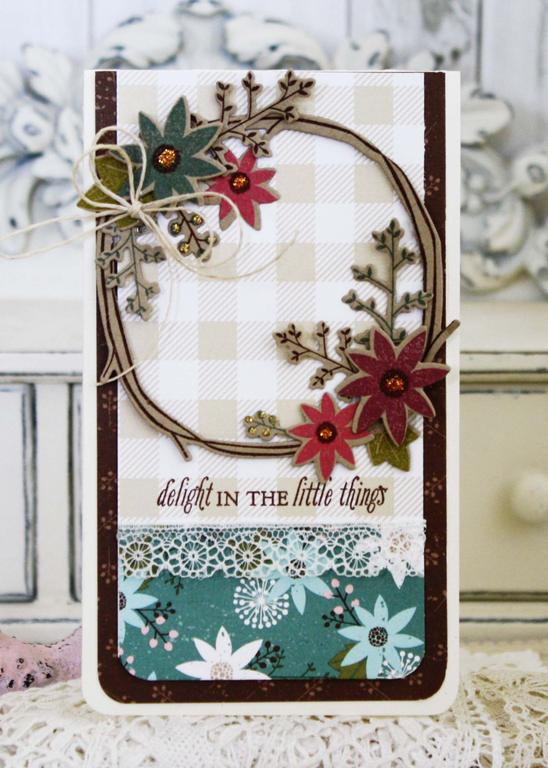 Papertrey Ink Supplies Used:<br />
Stamps:<br />
Twig Wreath<br />
Ink:<br />
Dark...