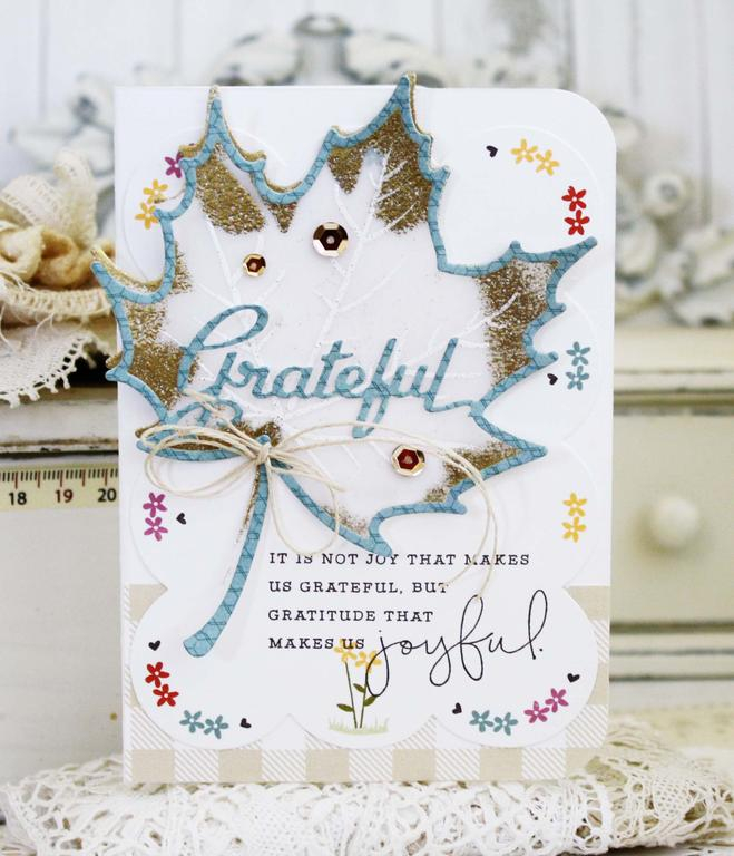 Papertrey Ink Supplies Used:<br />
Stamps:<br />
Enclosed:  Leaf, Choose Joy, and Make it...