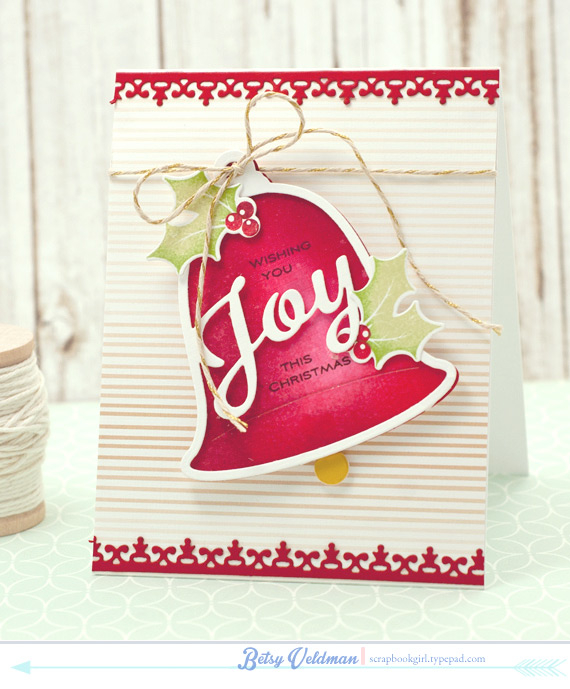 stamps: enclosed: bell<br />
ink: pure poppy, raspberry fizz, scarlet jewel, spring moss, new...