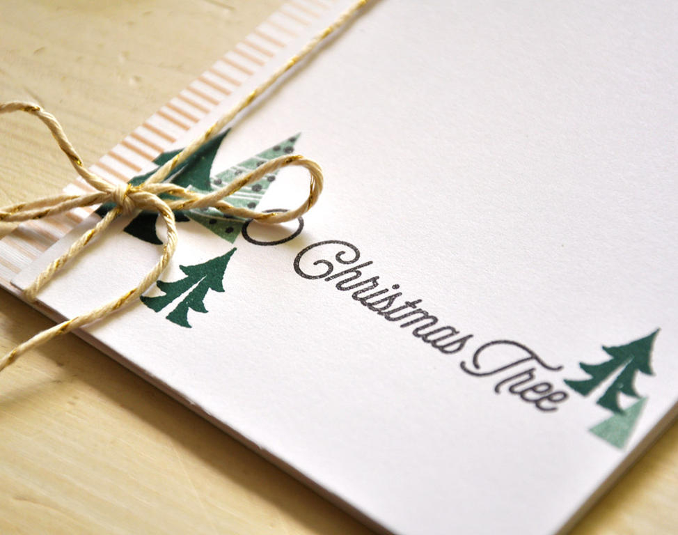 Stamps: Treetops Glisten<br />
Ink: Gold<br />
Cardstock: White<br />
Pattern Paper: Treetops...