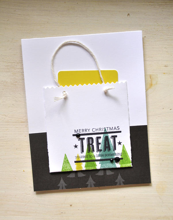 Stamps: In the Bag<br />
Ink: Limeade Ice, Ocean Tides, New Leaf, and True Black<br />...