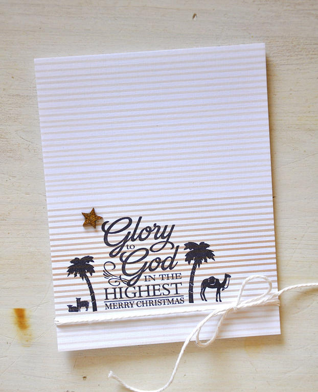 Glory to God Card Detail