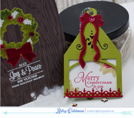 stamps: deck the halls<br />
ink: pure poppy, simply chartreuse, ripe avocado, pinefeather,...
