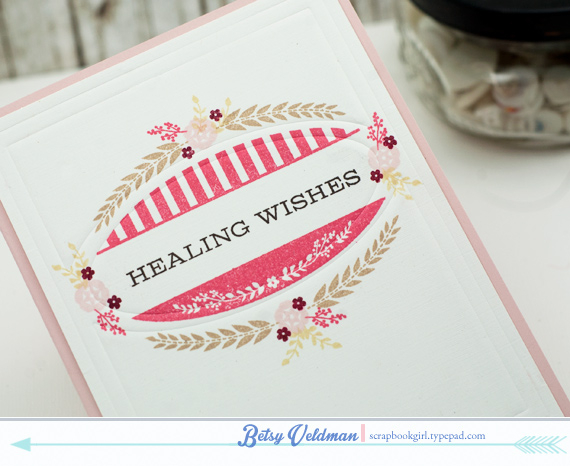 stamps: keep it simple: surgery, tucked in: get well, you&#039;ve been framed: oval<br />
ink:...