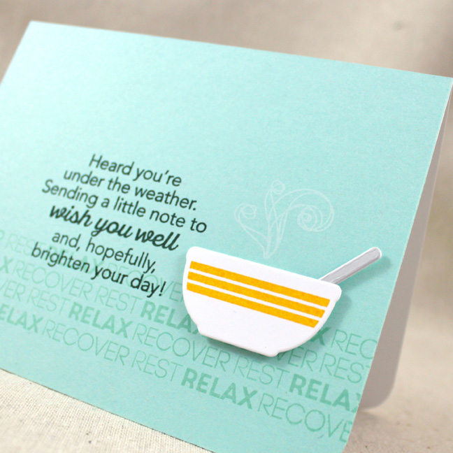 Stamps: Bowl Of Sunshine, Keep It Simple Surgery, Tucked In: Get Well - Papertrey Ink<br />...