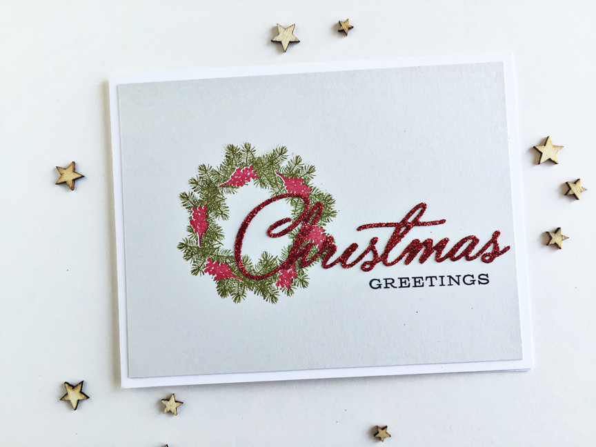 size: 5 1/2&quot; x 4 1/4&quot;<br />
<br />
stamps: Christmas Cheer, Deck the Halls<br />...