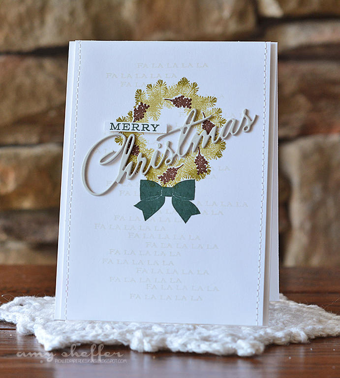 Stamps: Deck the Halls, Christmas Cheer<br />
<br />
Dies: Christmas Cheer<br />
<br />
Ink:...