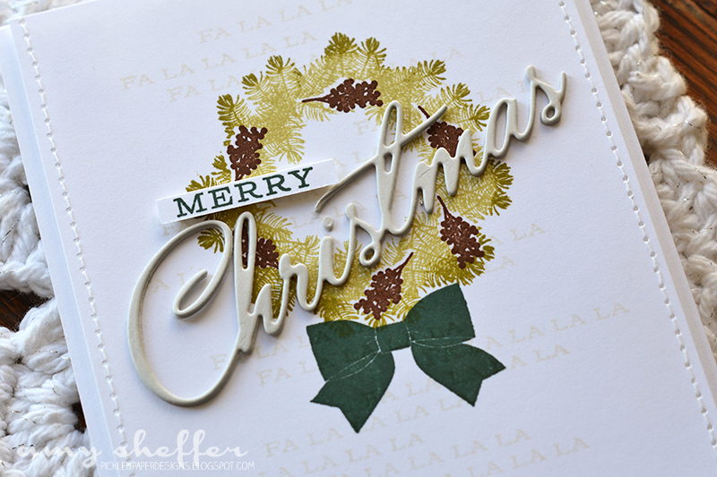 Stamps: Deck the Halls, Christmas Cheer<br />
<br />
Dies: Christmas Cheer<br />
<br />
Ink:...
