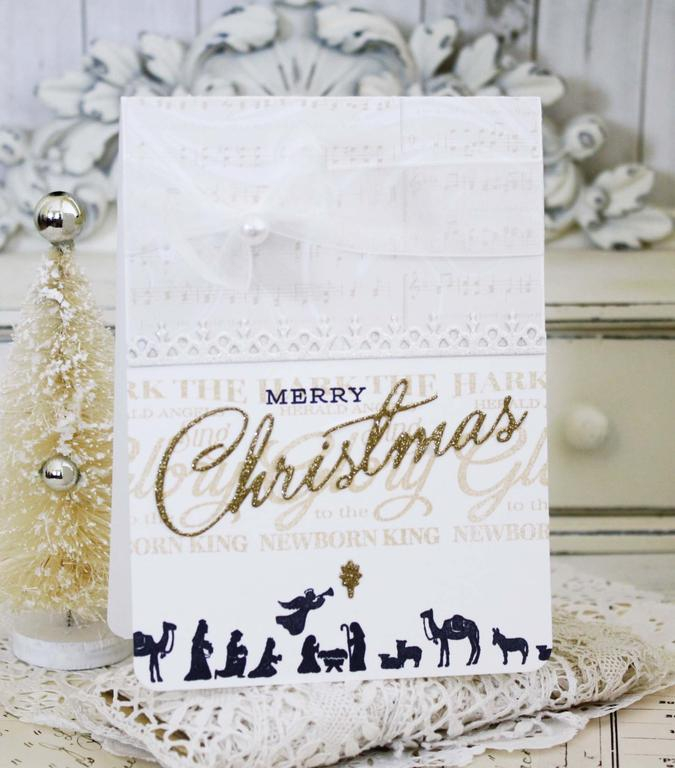 Papertrey Ink Supplies Used:<br />
Stamps:<br />
O Holy Night, Petite Places:  Nativity, and...