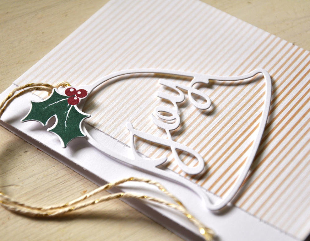 Stamps: Enclosed: Bell<br />
Ink: Pinefeather and Scarlet Jewel<br />
Cardstock: White<br />...