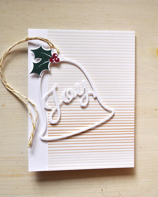 Stamps: Enclosed: Bell<br />
Ink: Pinefeather and Scarlet Jewel<br />
Cardstock: White<br />...