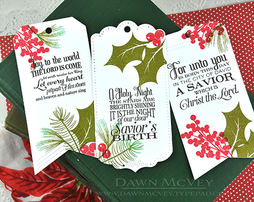 Paper: stamper&#039;s select white<br />
Stamps: O Holy Night, Spruce &amp; Sprigs<br />
Ink:...