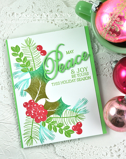 Paper: stamper&#039;s select white, vintage jadeite<br />
Stamps: Spruce &amp; Sprigs,...