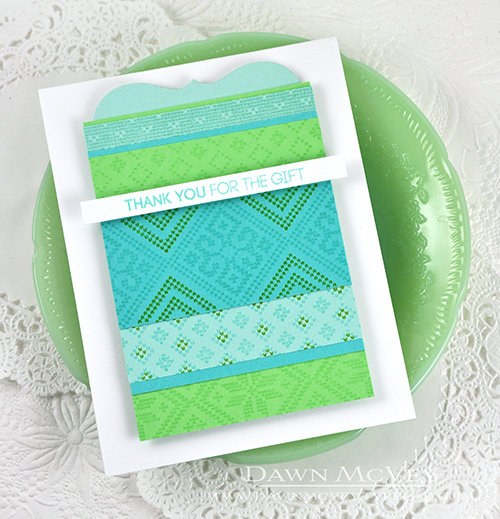 Paper: stamper&#039;s select white, aqua mist, hawaiian shores, vintage jadeite<br />
Stamps:...