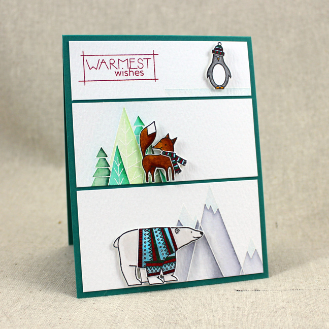 Stamps: Warmest Wishes - Papertrey Ink<br />
Cardstock: Tropical Teal - Papertrey Ink;...