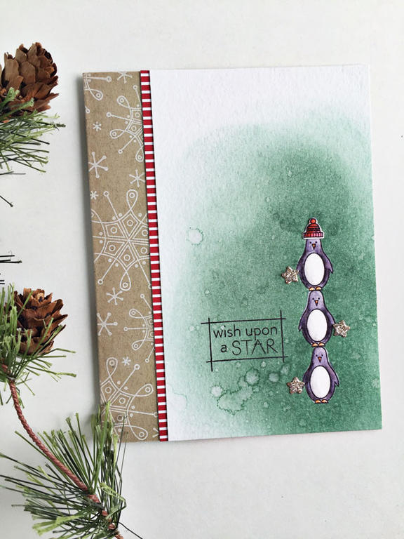 stamps: Snowflake Sparkle, Warmest Wishes<br />
<br />
ink: Jet Black Archival (Ranger), Ocean...