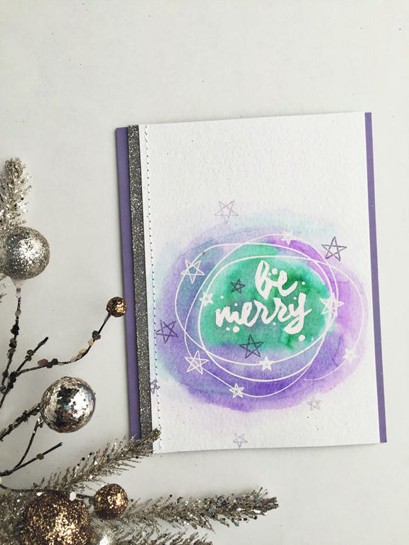 size: 4 1/4&quot; x 5 1/2&quot;<br />
<br />
stamps: Wet Paint Holiday Tags, Star Scribbles<br...