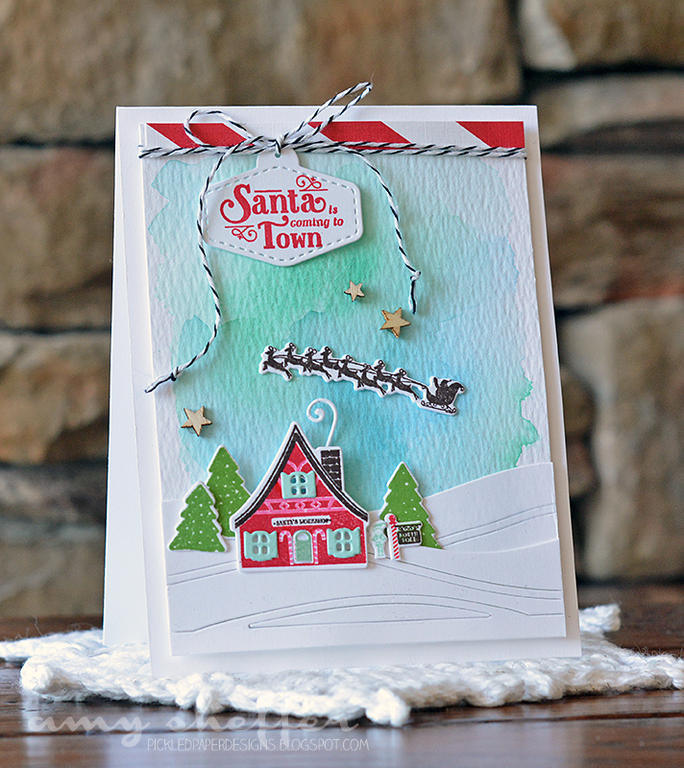 STAMPS: Petite Places: Holiday Lane<br />
DIES: Petite Places: Holiday Lane, Holiday Pin-Ups,...