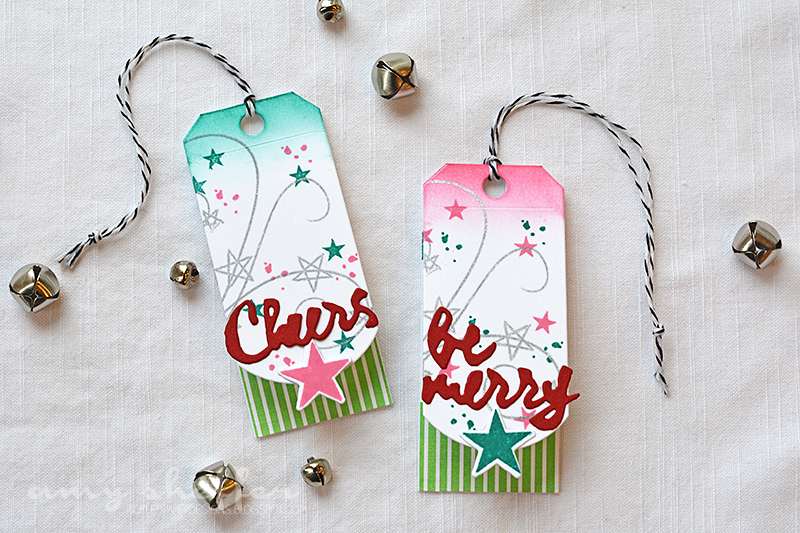 Stamps: Wet Paint Holiday Tags, Star Scribbles<br />
<br />
Dies: Folded Tags, Wet Paint...