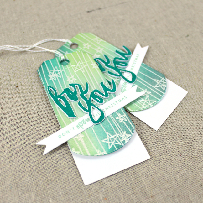 Stamps: Wet Paint Holiday Tags, Star Scribbles - Papertrey Ink<br />
Cardstock: white<br />...