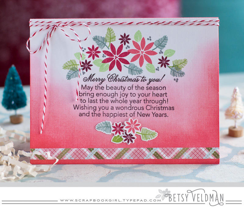 stamps: cup of cheer, tucked in: holiday<br />
ink: true black, scarlet jewel, pure poppy,...