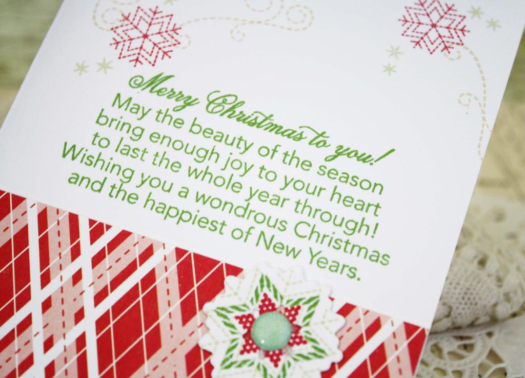 Papertrey Ink Supplies Used:<br />
Stamps:<br />
Quilted:  Winter, Tucked In:  Holiday<br />...