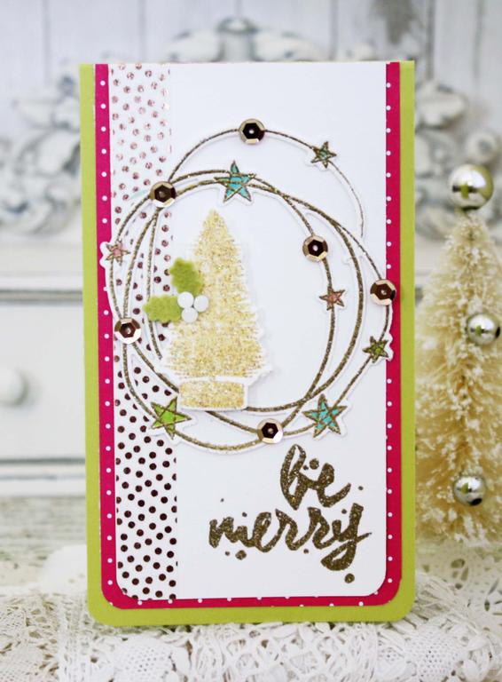 Papertrey Ink Supplies Used:<br />
Stamps:<br />
Star Scribbles, Wet Paint Holiday Tags, and...