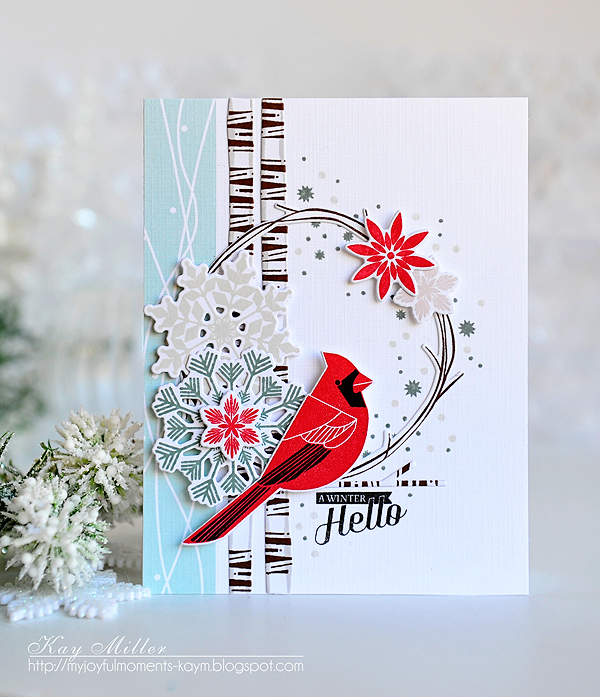 STAMPS: Winter Woods, Twig Wreath, Confetti Toss, Fab Flakes, Birthday Cheer<br />
DIES: Winter...