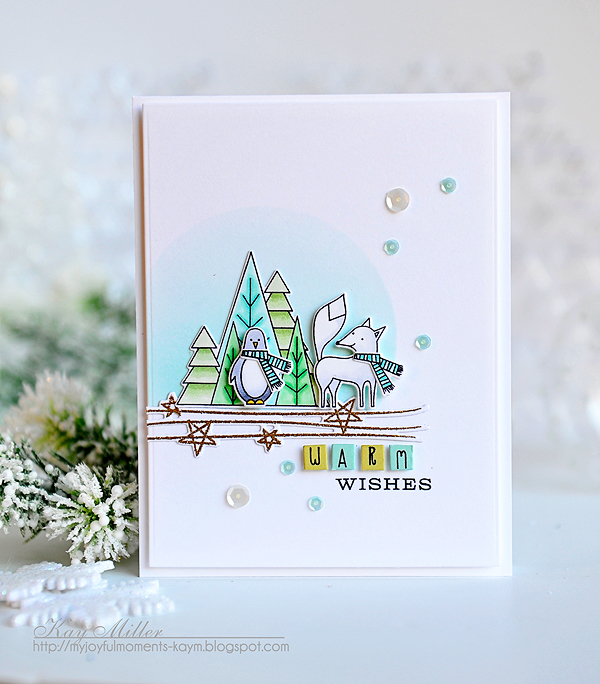 STAMPS: Warmest Wishes, Type Strips III, Birthday Cheer, Star Scribbles<br />
DIES: Warmest...