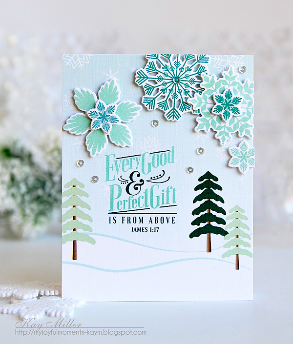 STAMPS: Phrases &amp; Praises, Fab Flakes<br />
DIES: Fab Flakes<br />
PAPER: Stampers Select,...