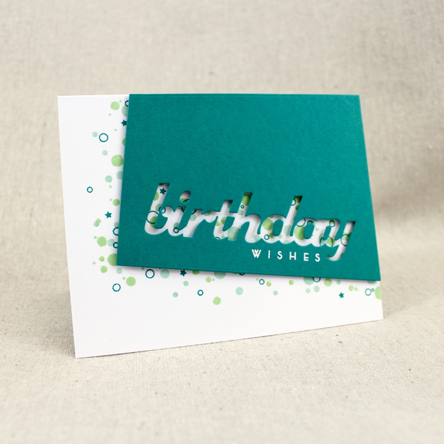 Stamps: Confetti Toss, Wet Paint Holiday - Papertrey Ink<br />
Cardstock: Tropical Teal -...