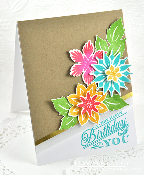 Paper: stamper&#039;s select white, kraft, vellum bitty dot, luxe gold adhesive sheet<br />...