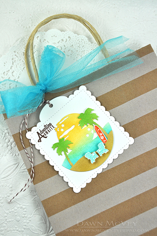 Paper: white linen<br />
Stamps: Petite Places: Happy Camper<br />
Ink: dark chocolate,...