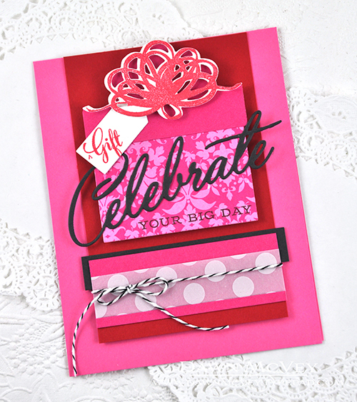 Paper: stamper&#039;s select white, vellum dot, pure poppy, raspberry fizz, smokey shadow<br />...