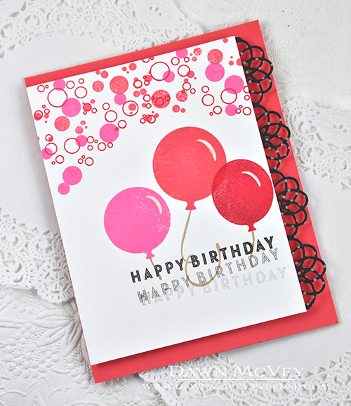 Paper: stamper&#039;s select white, berry sorbet, smokey shadow bitty dot<br />
Stamps:...