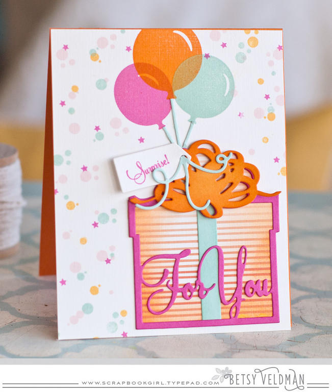 stamps: scene it: celebration, enclosed: present<br />
ink: raspberry fizz, orange zest, aqua...