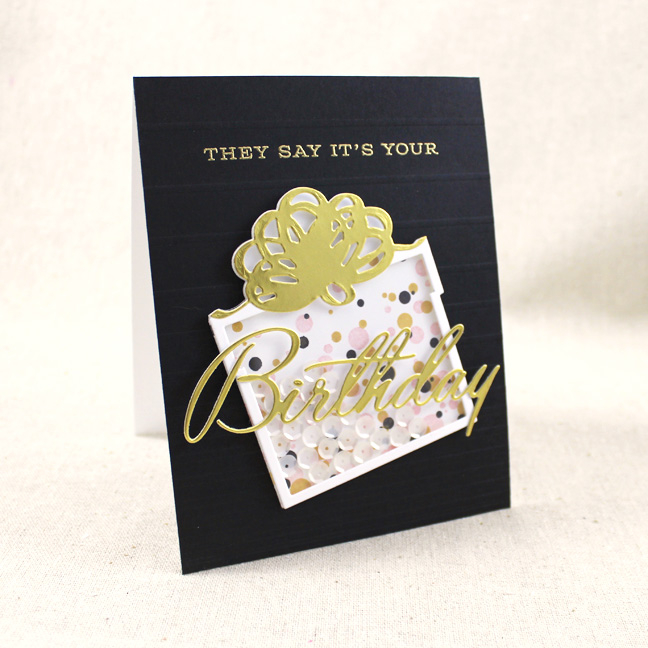 Stamps: Confetti Toss, Birthday Cheer, Enclosed: Present - Papertrey Ink<br />
Cardstock: True...