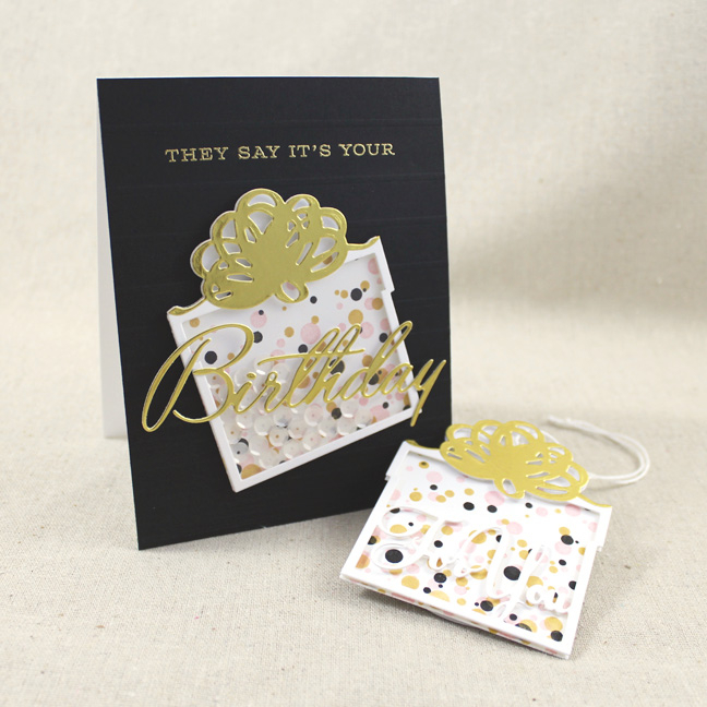 Stamps: Confetti Toss, Birthday Cheer, Enclosed: Present - Papertrey Ink<br />
Cardstock: True...