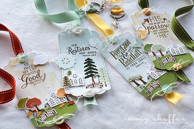 STAMPS: Petite Places: Walk in the Park, Phrases &amp; Praises, Quilted: Winter<br />
DIES:...
