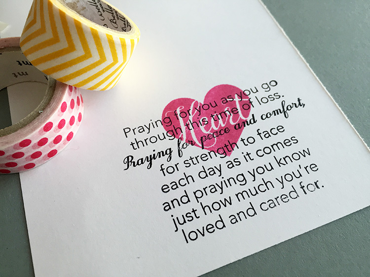 STAMPS: Phrases and Praises<br />
INK: Raspberry Fizz, True Black<br />
PAPER: Ombre Stripes,...