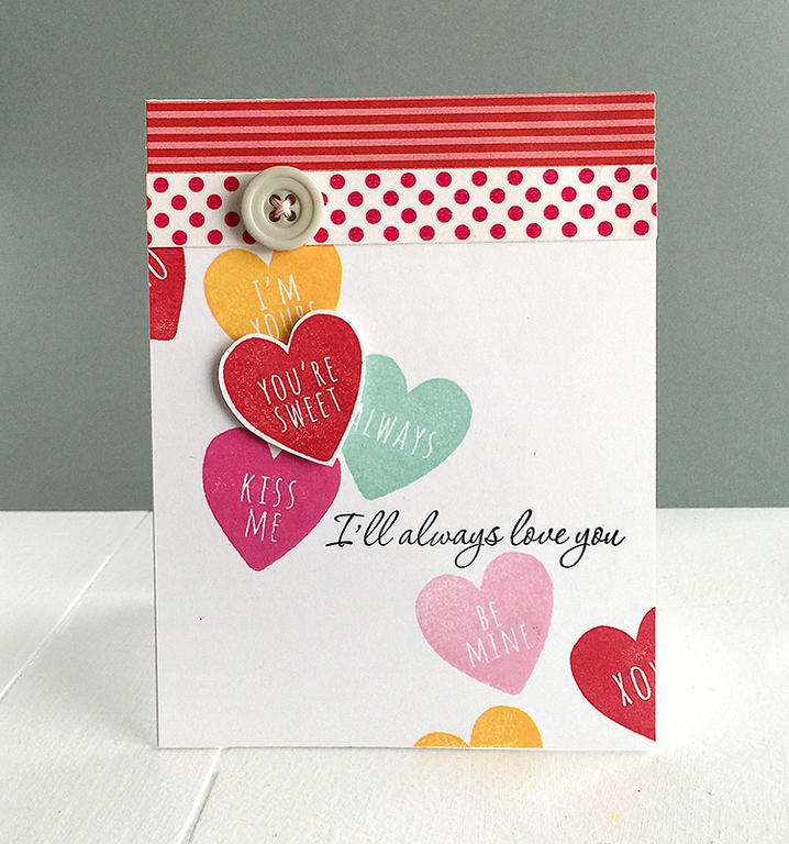 STAMPS: XOXO, Keep It Simple: Love<br />
INK: Summer Sunrise, Pure Poppy, Hibiscus Burst,...